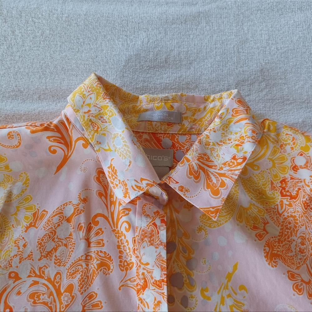 Chico's Cotton Shirt, size 1 - Picture 9 of 16
